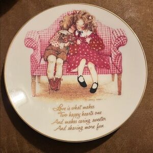 Holly Hobby Happy Hearts collector plate 1980